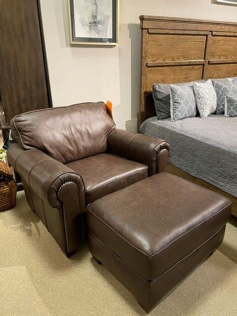 Flexsteel Carson Chair and Ottoman