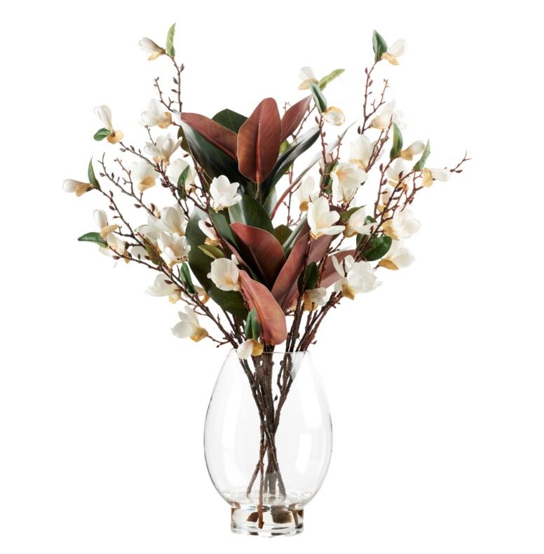 Screenshot 2026-09-30 102550 Magnolias in Socle Vase - Image 1